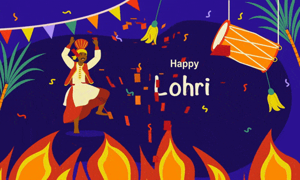 Happy Lohri Gif For Whatsapp 